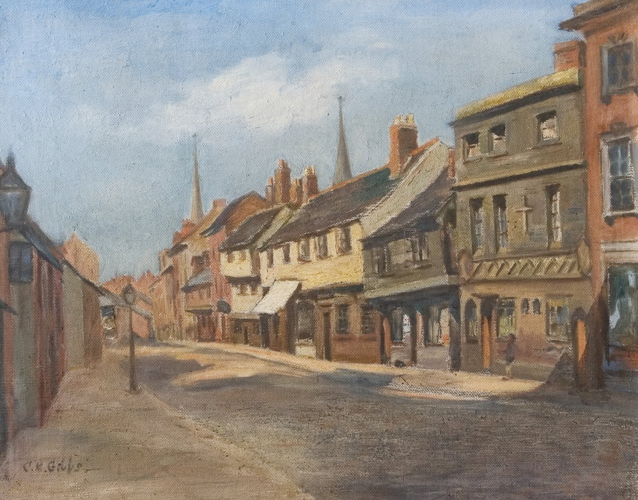 Little Park Street, Coventry, visar den första katolska kyrkan, sent 1800-1900-tal av Unbekannt Unbekannt