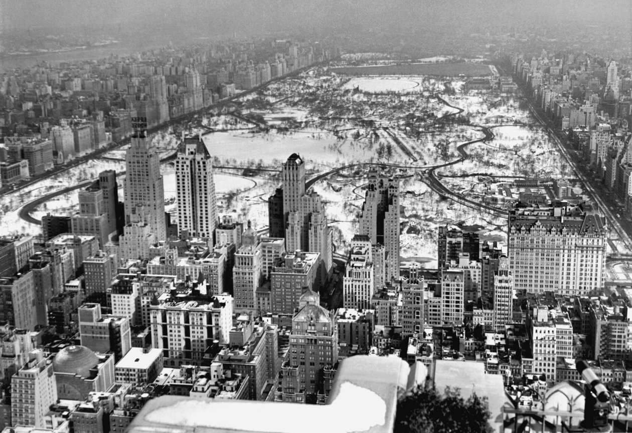 Utsikt från Midtown och Central Park av Unbekannt Unbekannt