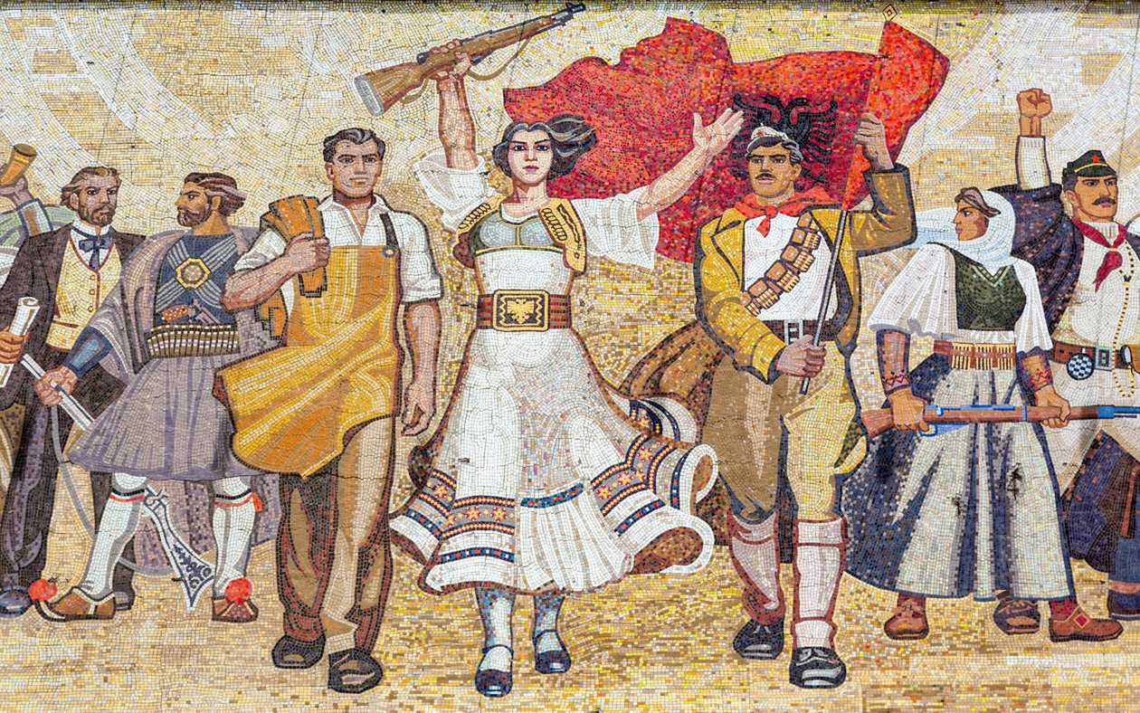 Mosaik av albansk historia, Tirana, Albanien av Unbekannt Unbekannt