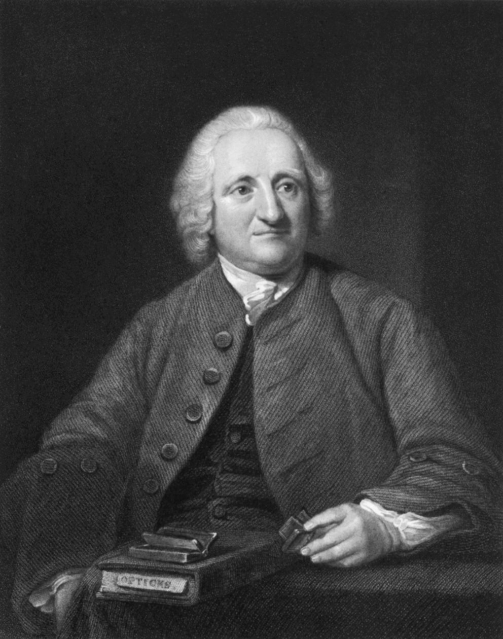 Porträtt av John Dollond, England, c.1750 av Unbekannt Unbekannt