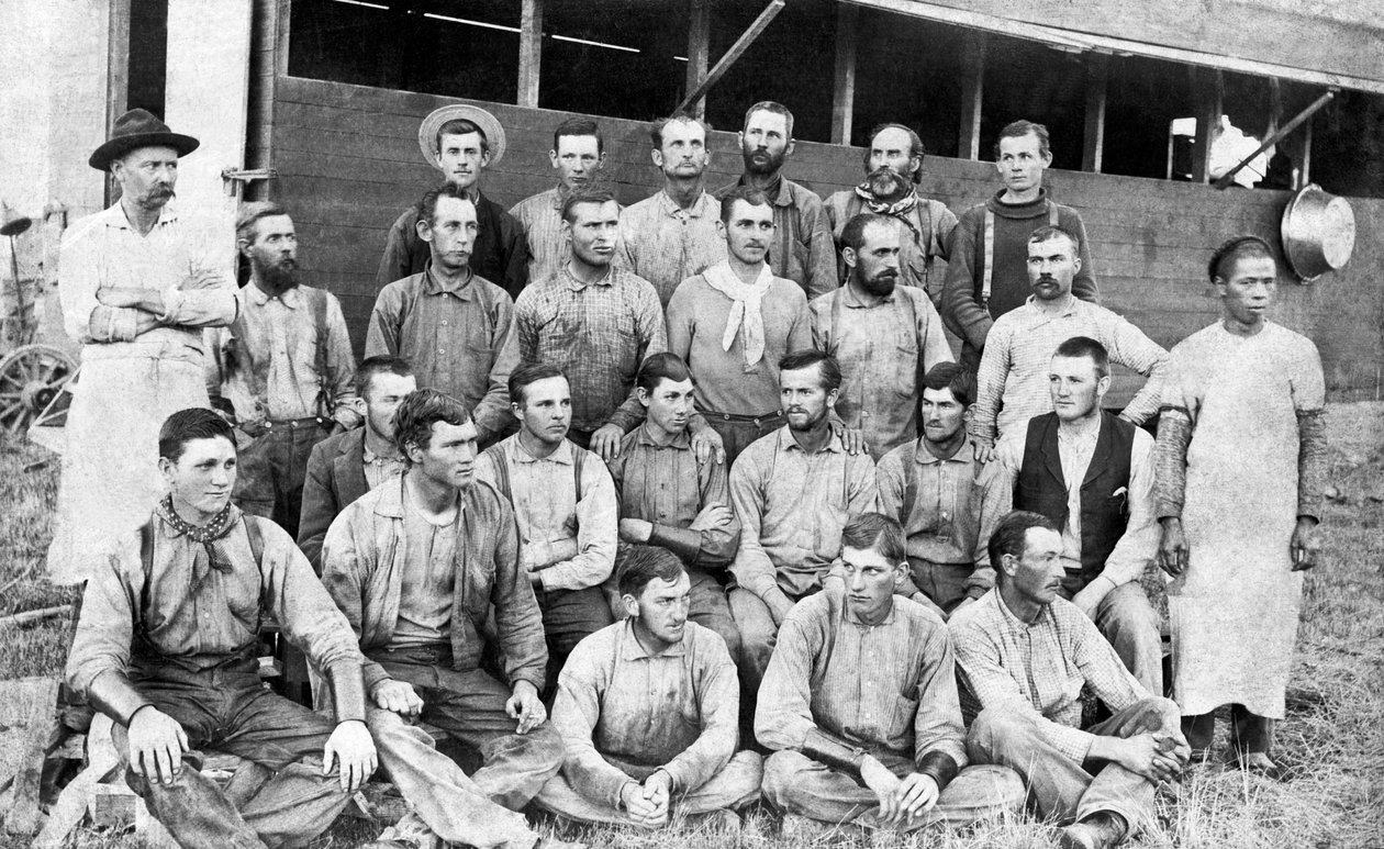 Ranch Cowboys Portrait, USA, ca 1885 av Unbekannt Unbekannt
