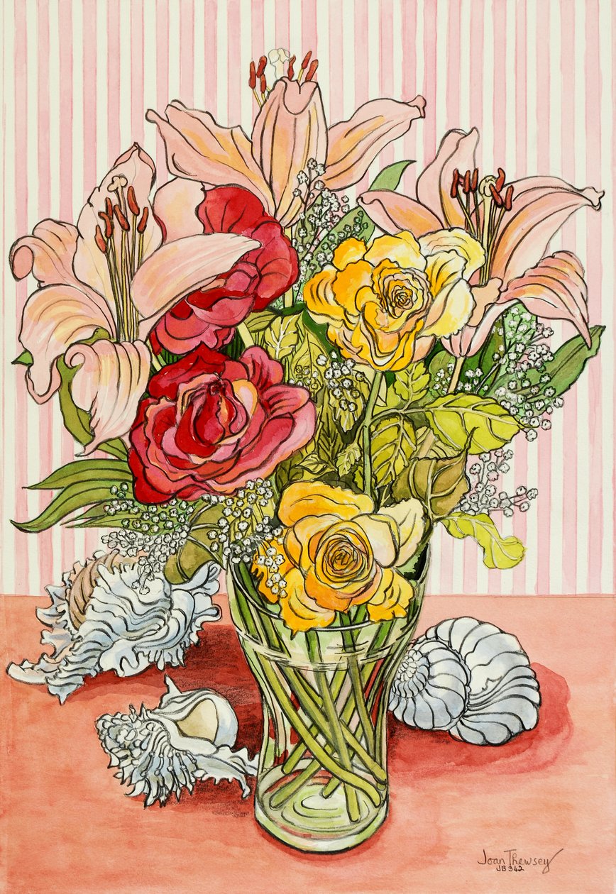 Roses, Lillies and Shells, 2008, av Unbekannt Unbekannt