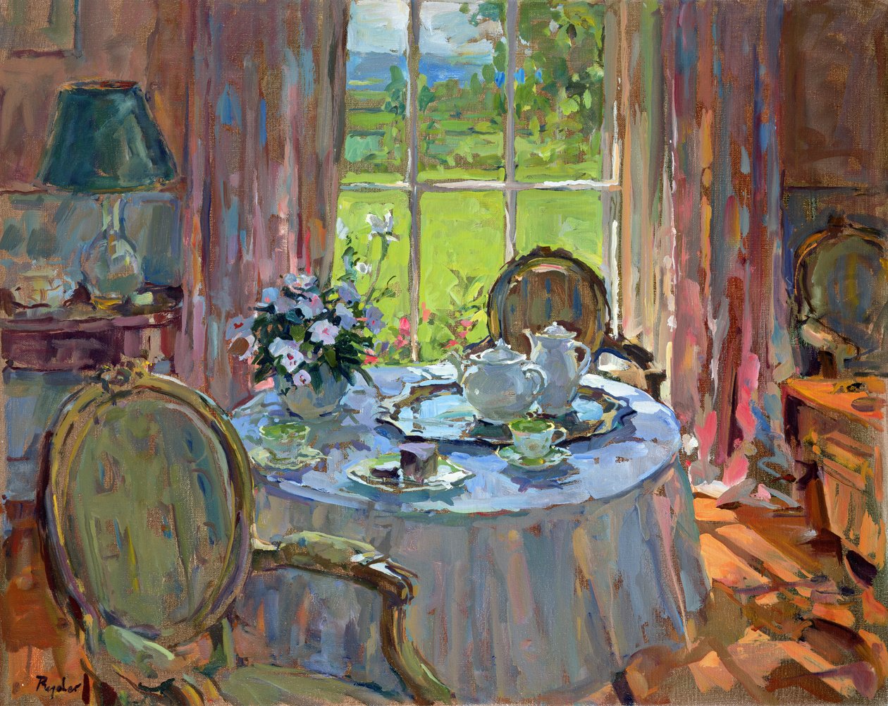 Solbelyst Teatime av Unbekannt Unbekannt