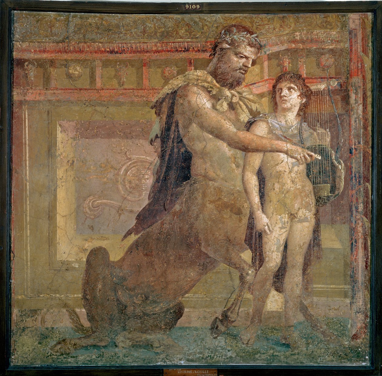 The Education of Achilles av Chiron, från Herculaneum av Unbekannt Unbekannt