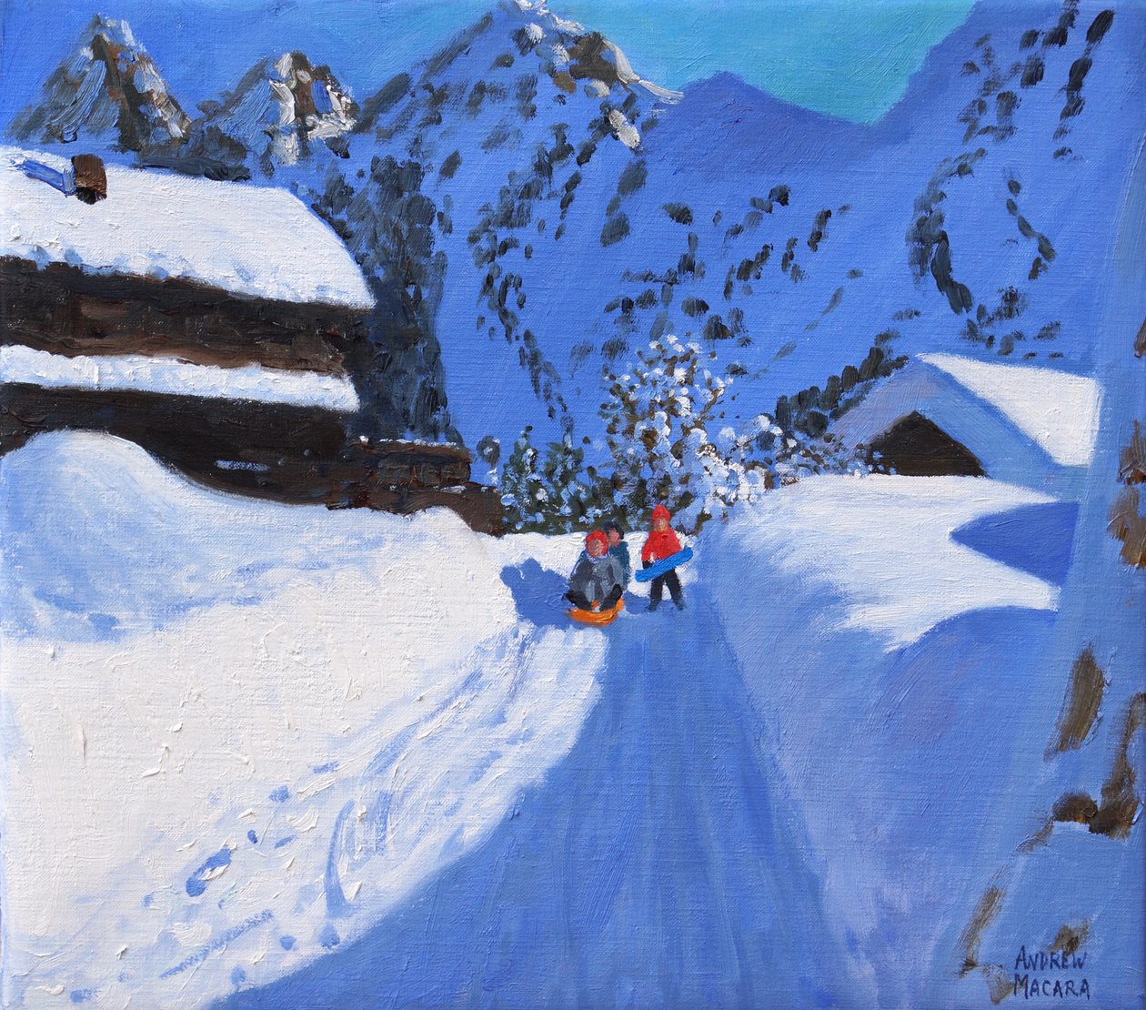 Tre reglage, La Clusaz, Frankrike, 2017, av Unbekannt Unbekannt