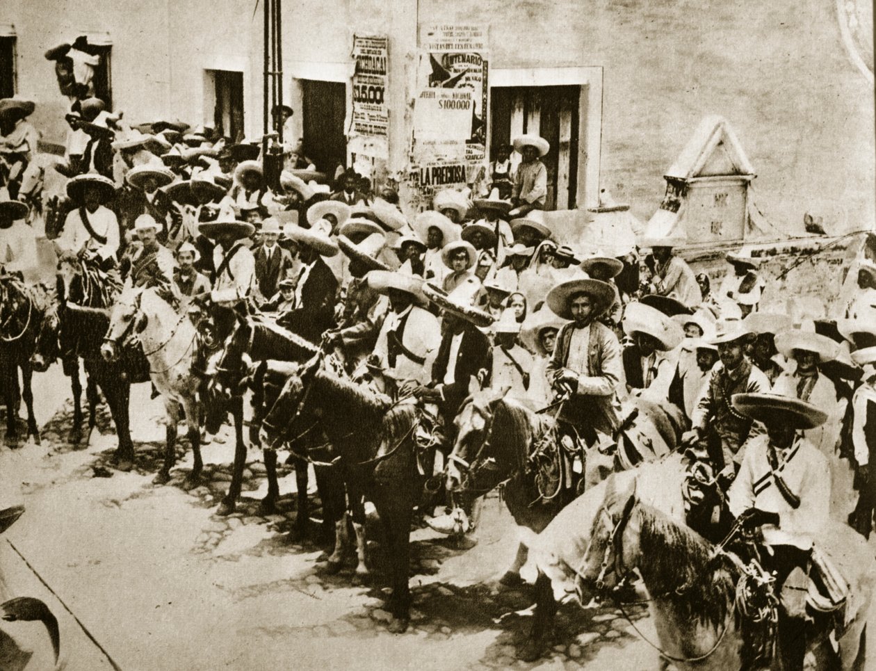 Zapata och hans män, 1910 av Unbekannt Unbekannt