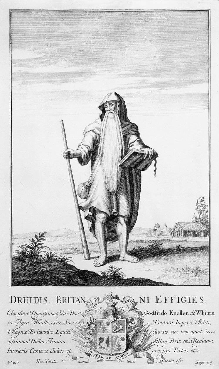 En druid (gravyr) av Unbekannt