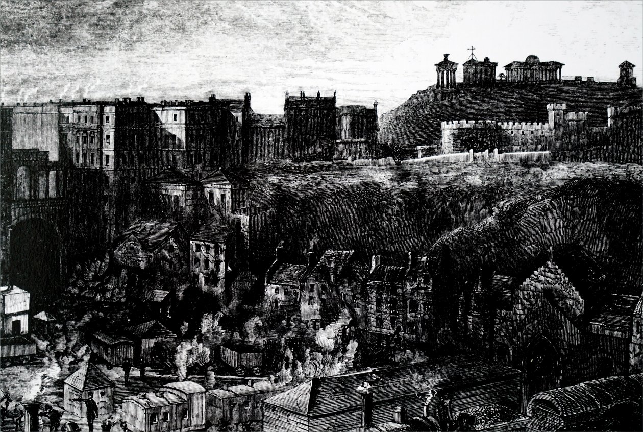 Utsikt över Edinburgh av Unbekannt