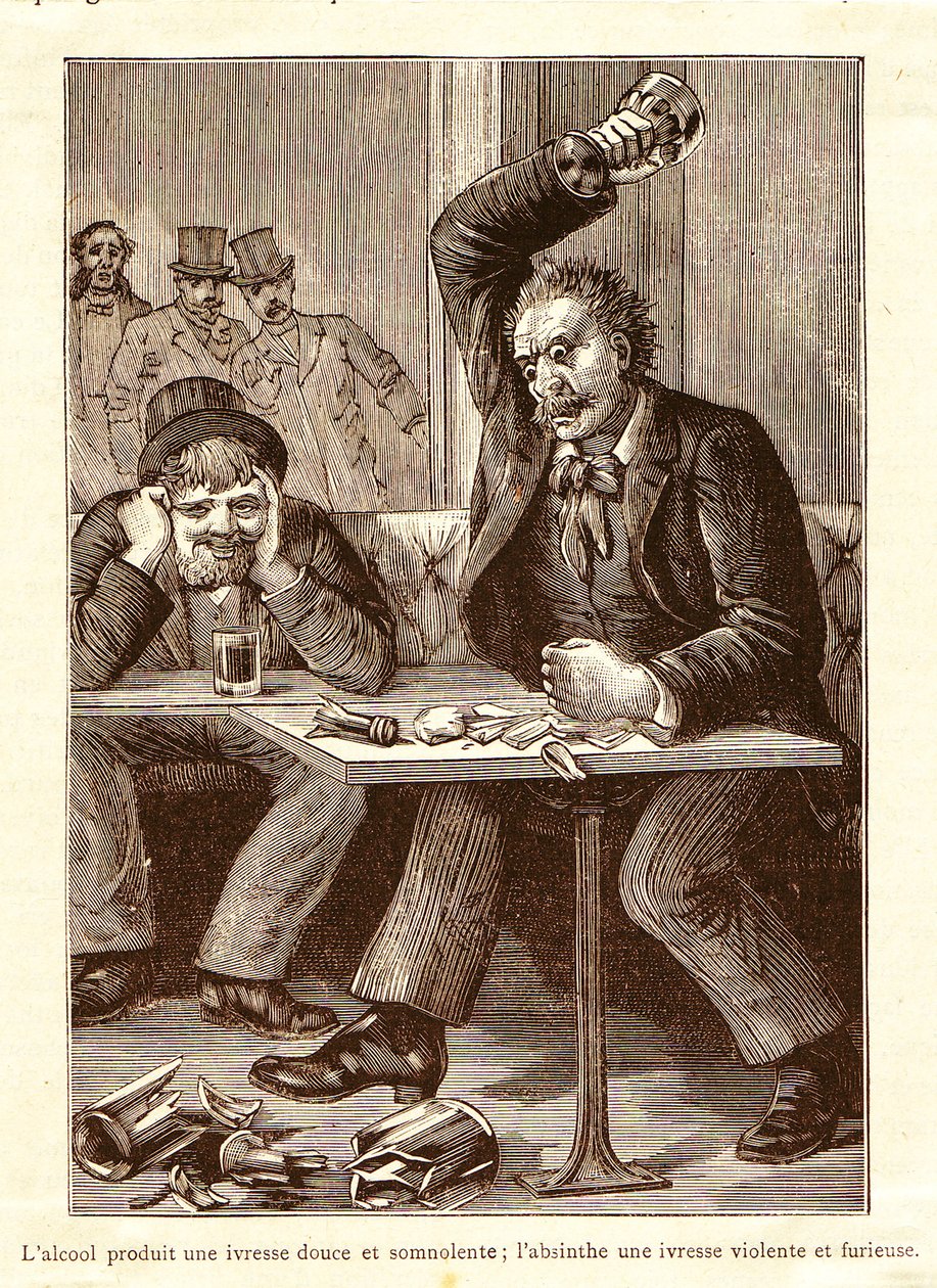Absint mot alkohol, ca 1900 av Unbekannt