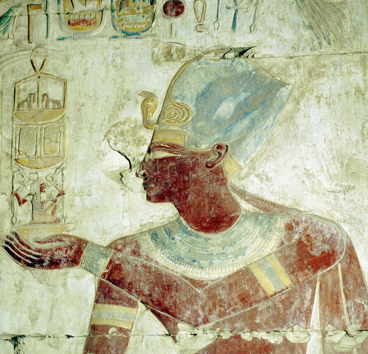 Abydos: Ramses II-templet, kungen vid en ceremoni. (19:e dynastin). av Leopold Blonder