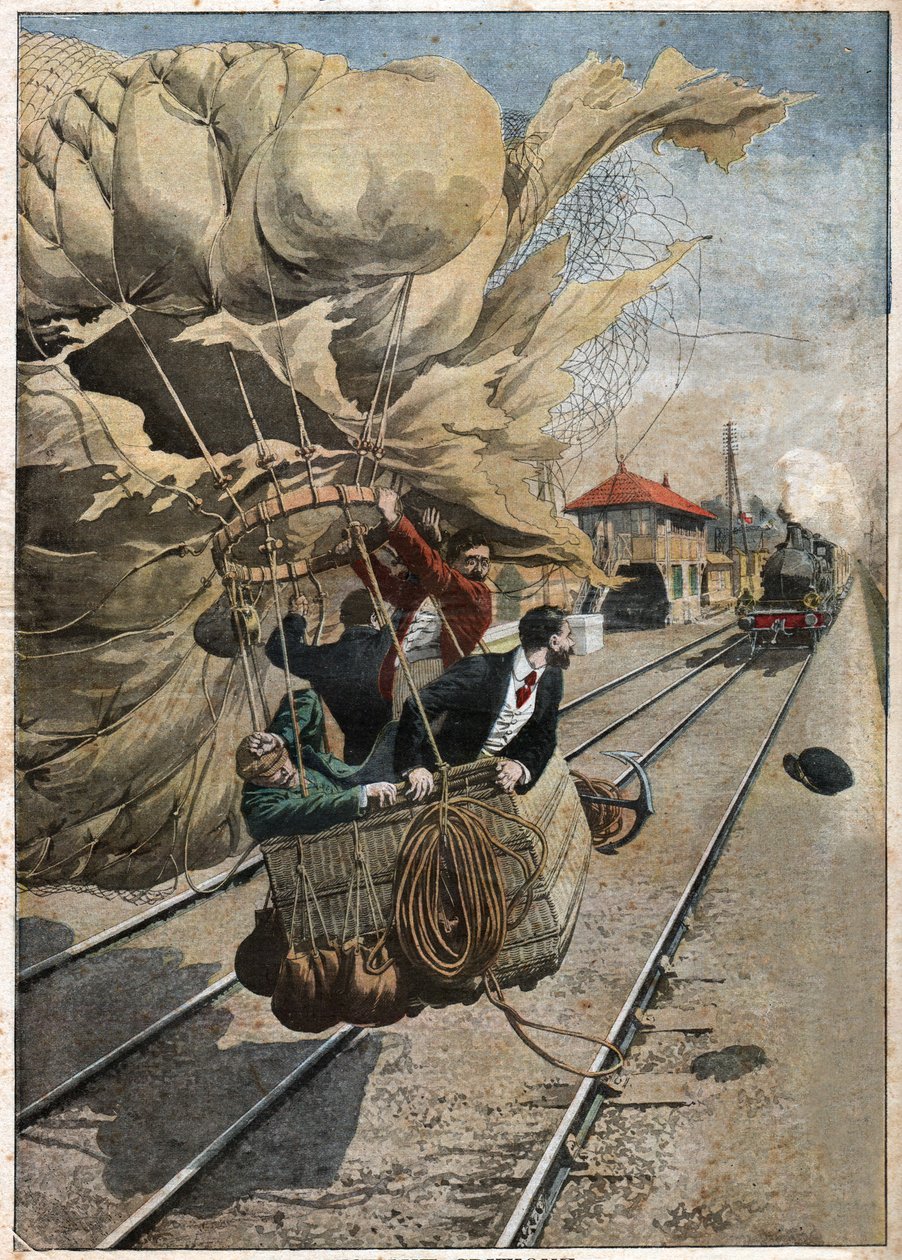 Olycka de montgolfiere. Ballongkrasch. av Nicolas Liez