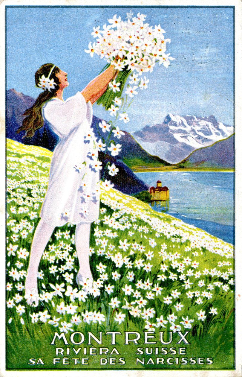 Annons för Montreux Narcissus Festival av Unbekannter Künstler