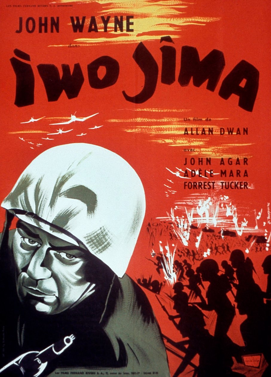 Affisch för filmen Iwo Jima av AllanDwan med John Wayne 1949 av Unbekannt
