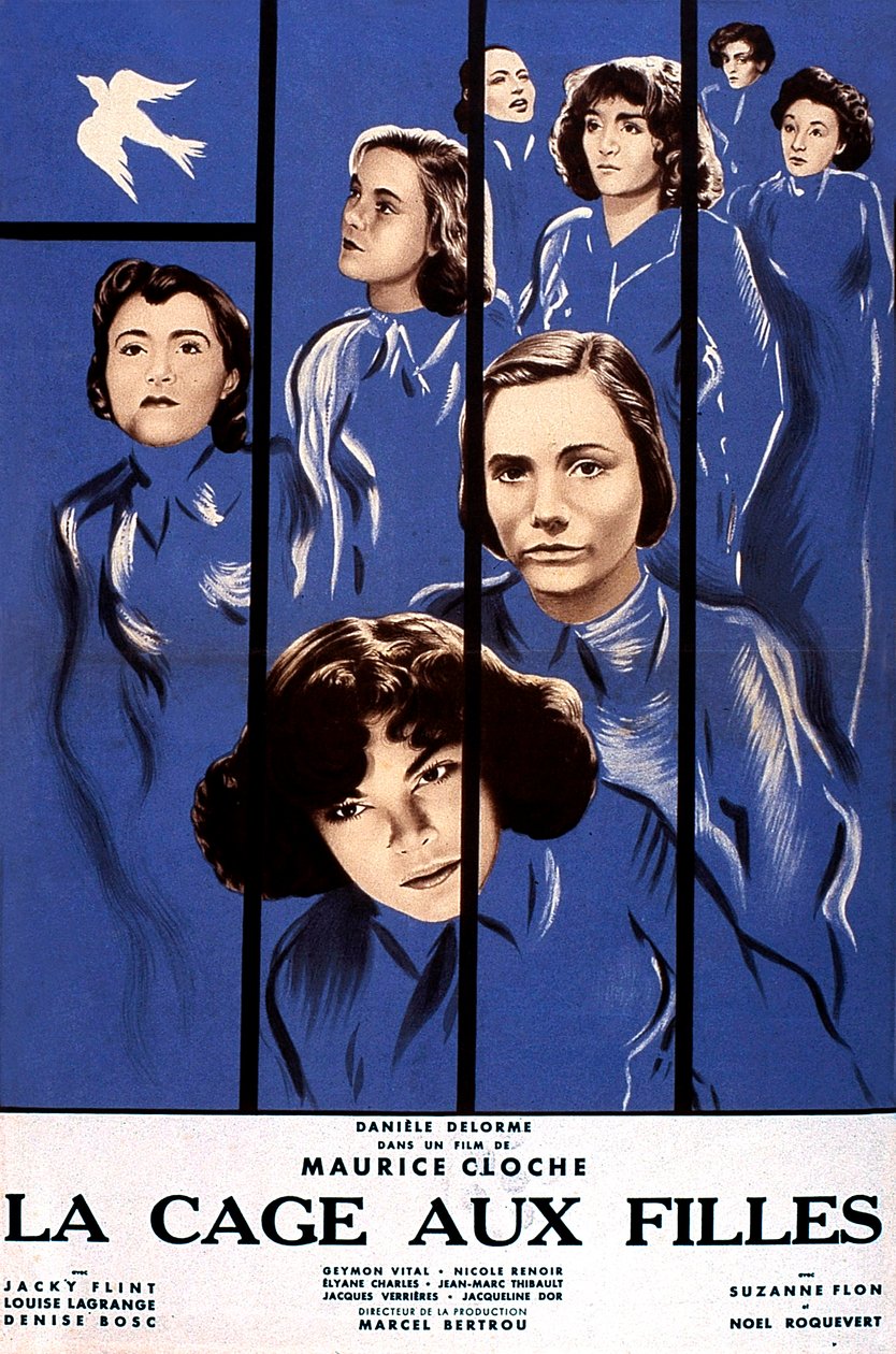 Affisch för filmen La cage aux filles av Maurice Cloche 1949 av Unbekannt
