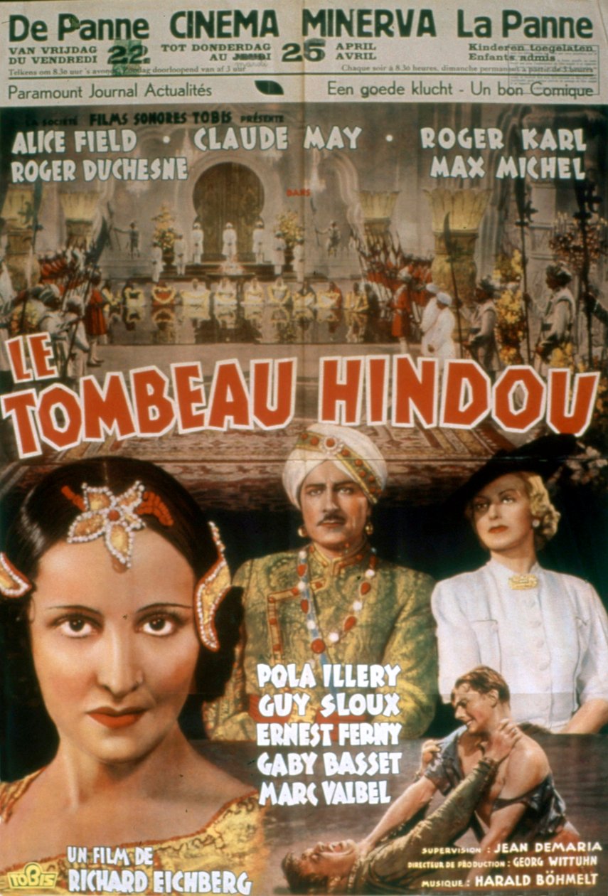 Affisch för filmen The Hindu Tomb of Richard Eichberg 1938 av Unbekannt