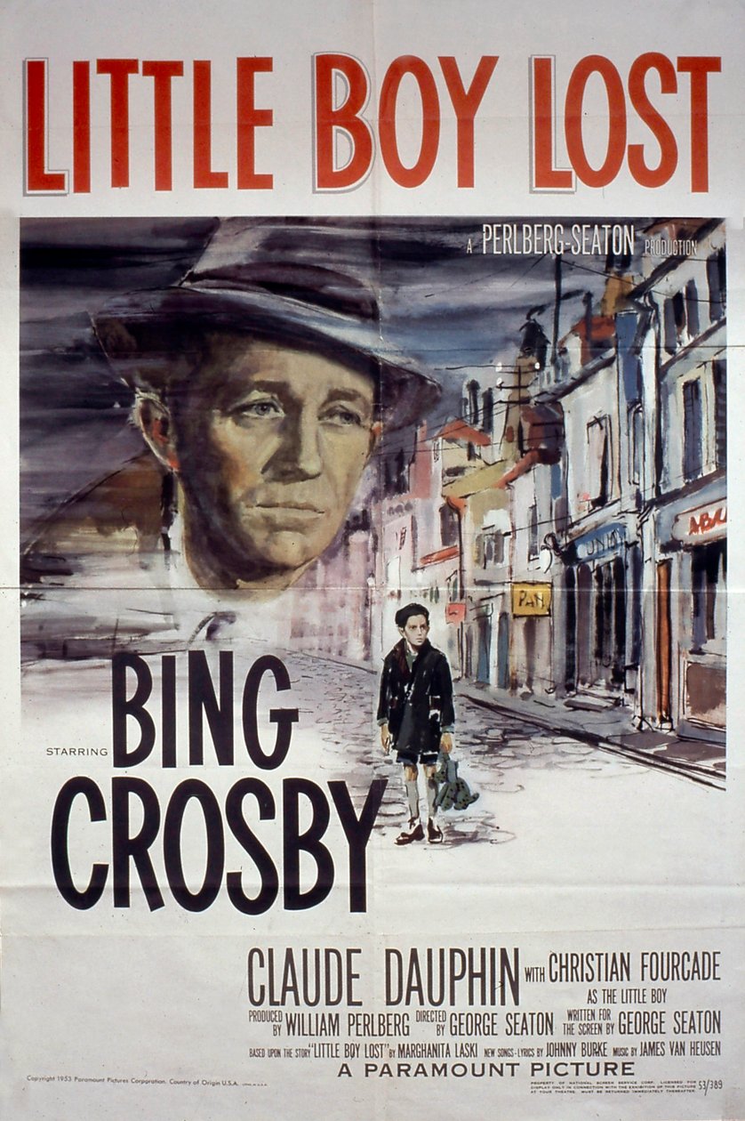 Affisch för filmen "Little Boy Lost" av GeorgeSeaton med Bing Crosby och Claude Dauphin 1953 av Unbekannt