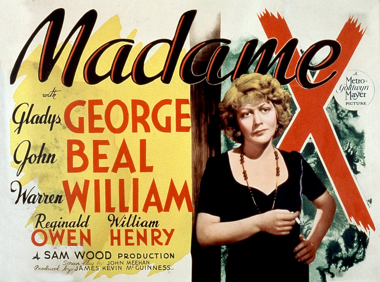 Madame X SamWood filmaffisch från 1947 av Unbekannt