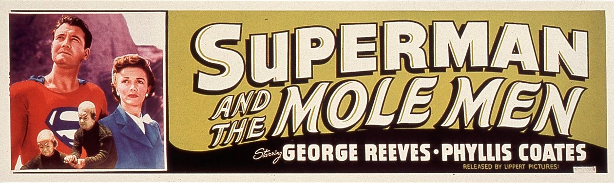 SUPERMAN AND THE MOLE MEN filmaffisch regisserad av LeeSholem med Phyllis Coates, George Reeves 1951 av Unbekannt