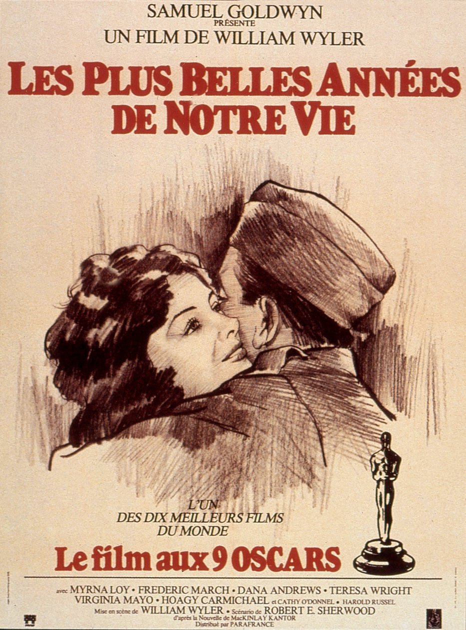 Affiche du filmen De bästa åren i våra liv av William Wyler 1946 av Unbekannt
