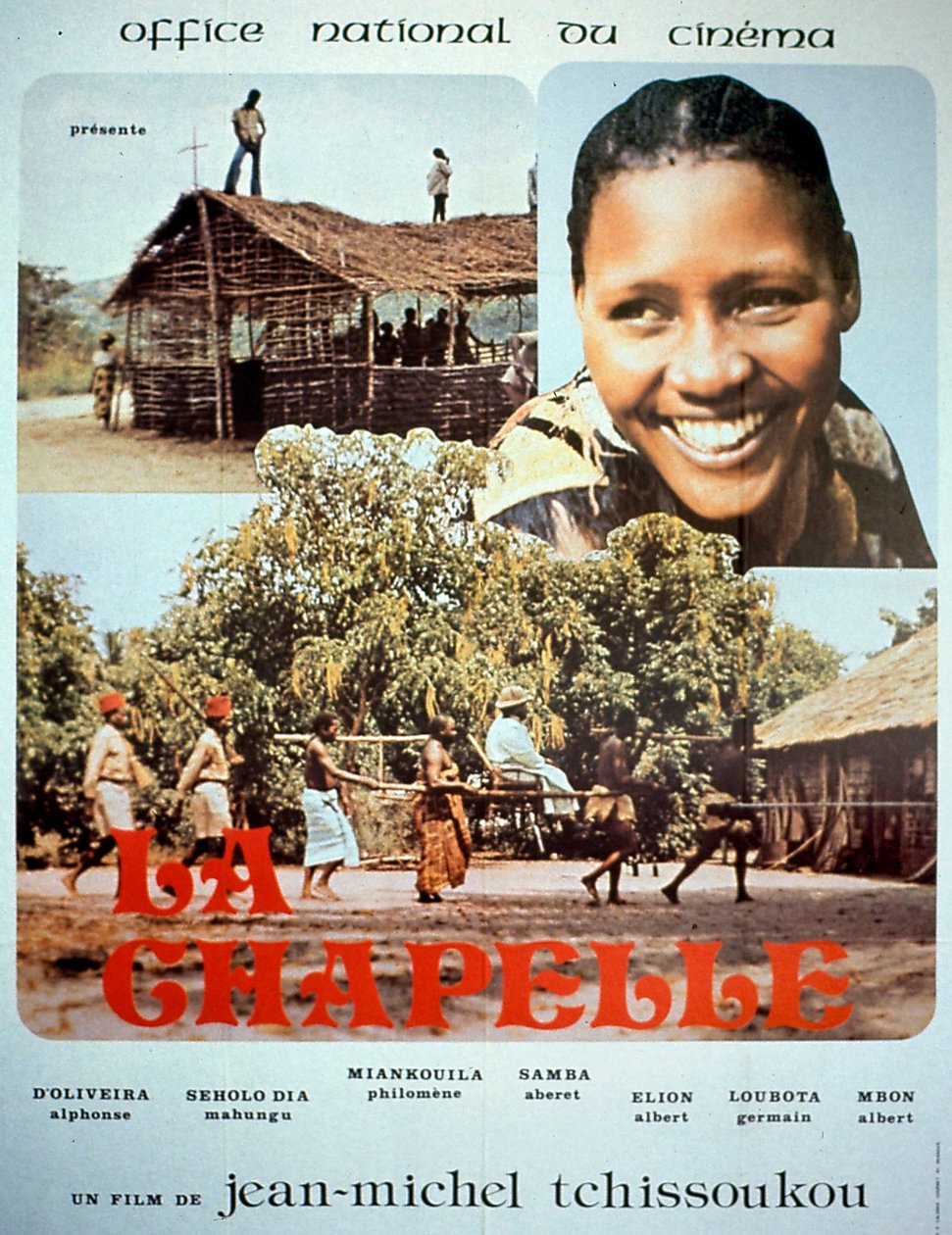 Affisch för filmen La Chapelle av Jean-Michel Tchissoukou 1980 av Unbekannt