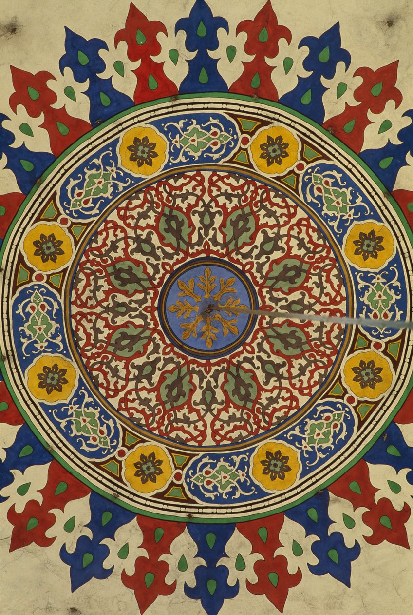 Al-Adiliyah madrasa, kupol, dekoration (foto) av Hippolyte Lalaise Devéria