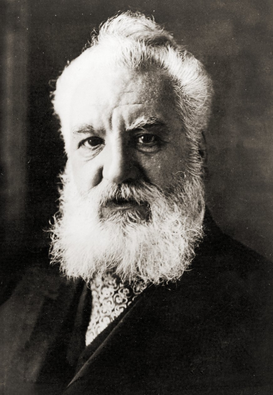 Alexander Graham Bell, ca 1920 (s/v-foto) av Unbekannter Künstler