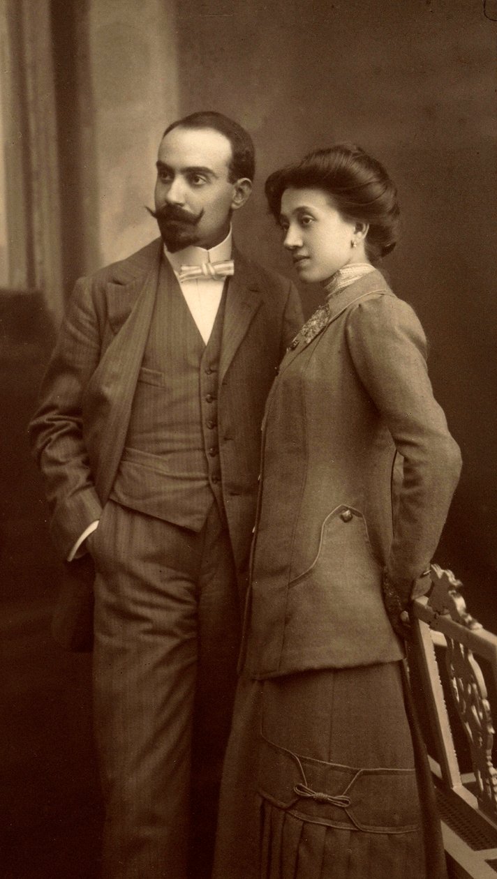 Alfredo Trombetta och hans fru av Unbekannt