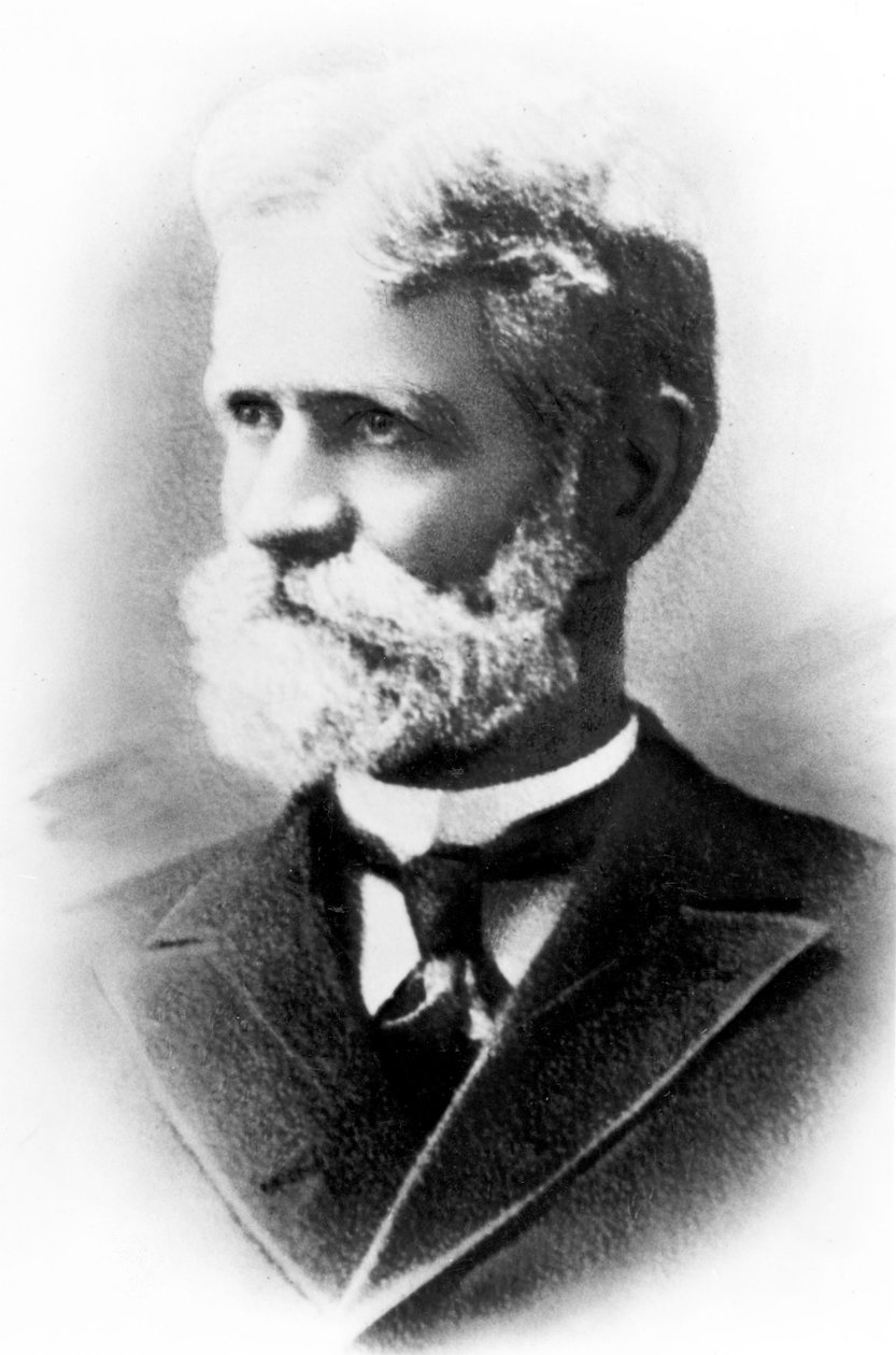 Almon Brown Strowger, amerikansk telekommunikationsuppfinnare, ca 1885 av Unbekannt