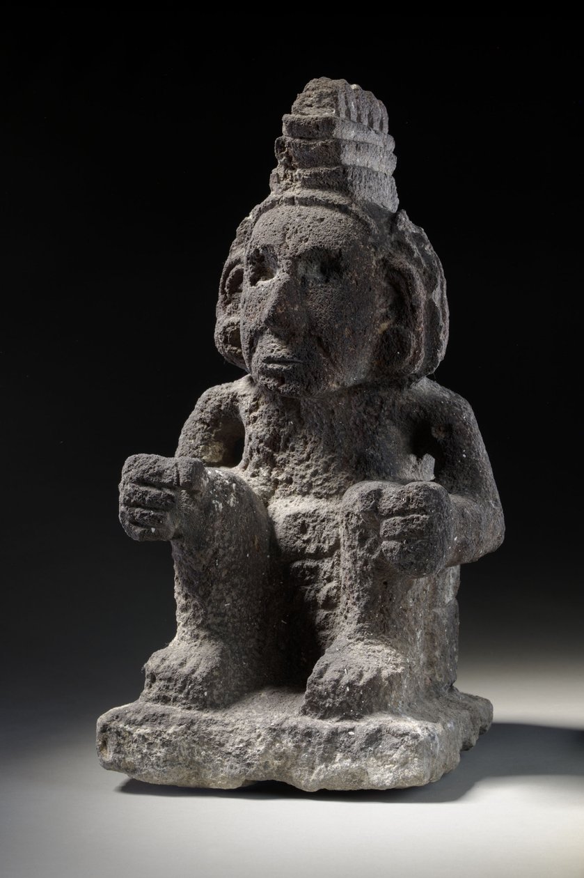 En aztekisk stenfigur av en Macuilxochitl, ca 1200-1521 av Unbekannt