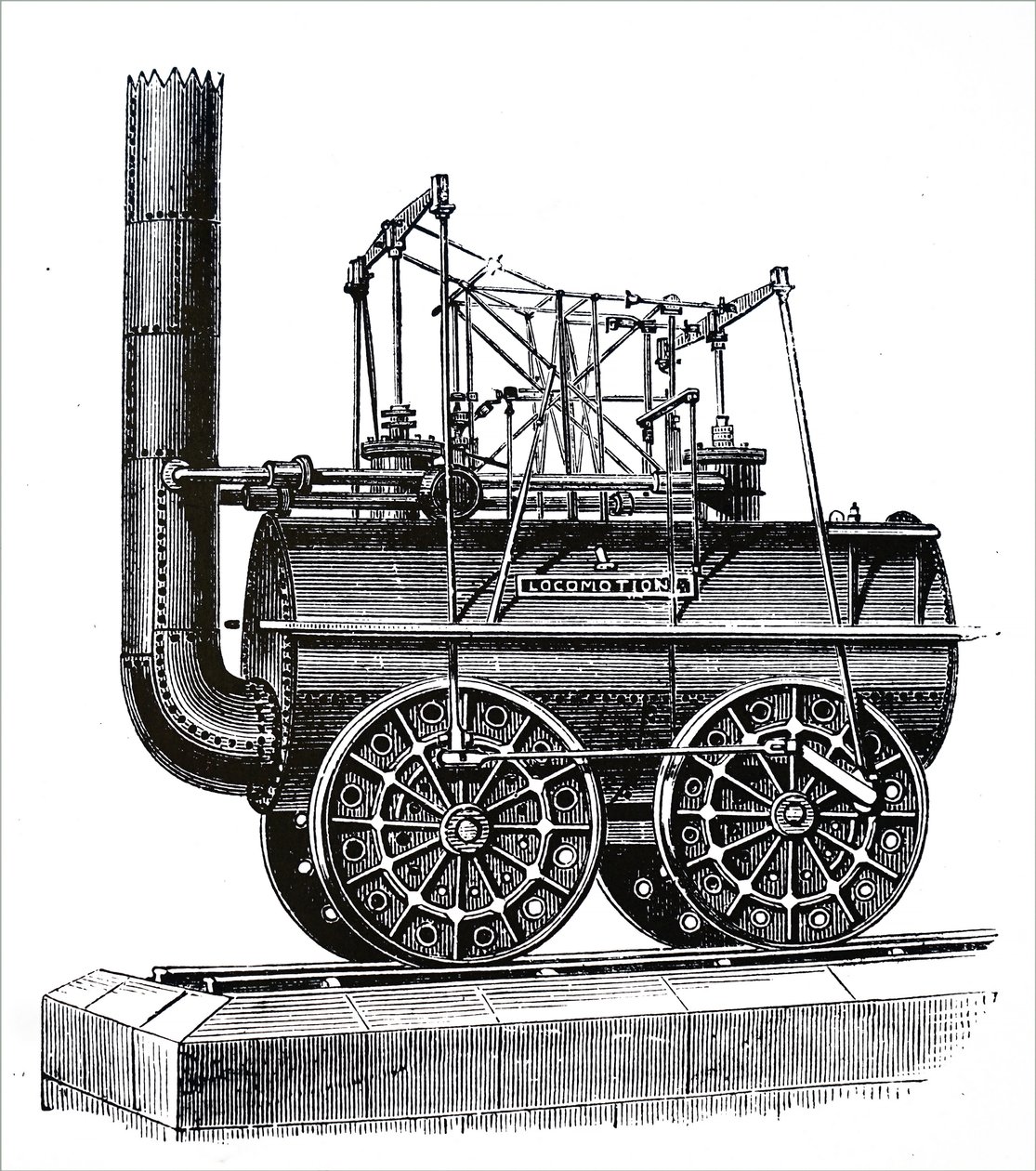 Ett motorlok som jag byggde av George Stephenson av Unbekannt