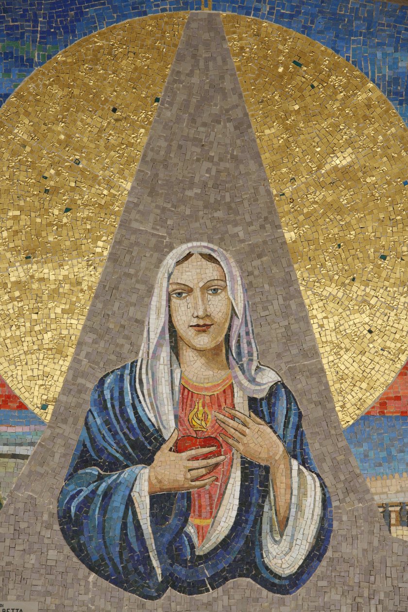 Bebådelsebasilikan: Italiensk jungfru (Our Lady of Tears of Syracuse), Nasaret, Israel av Unbekannt