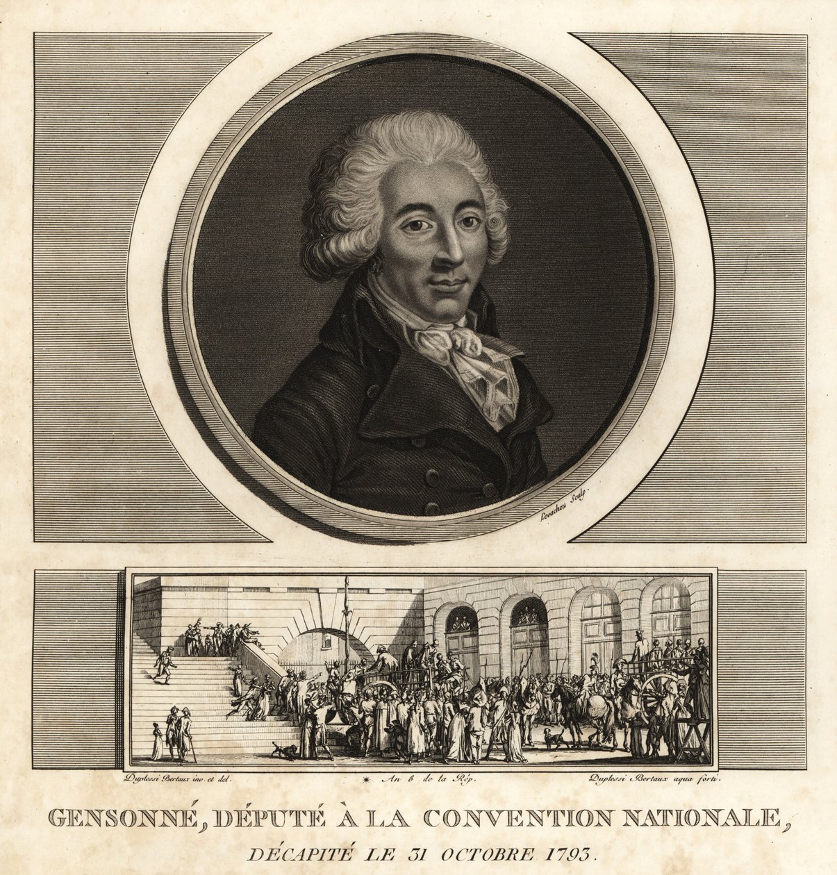 Armand Gensonne (1758-1793), fransk politiker och vice konventet av Unbekannt
