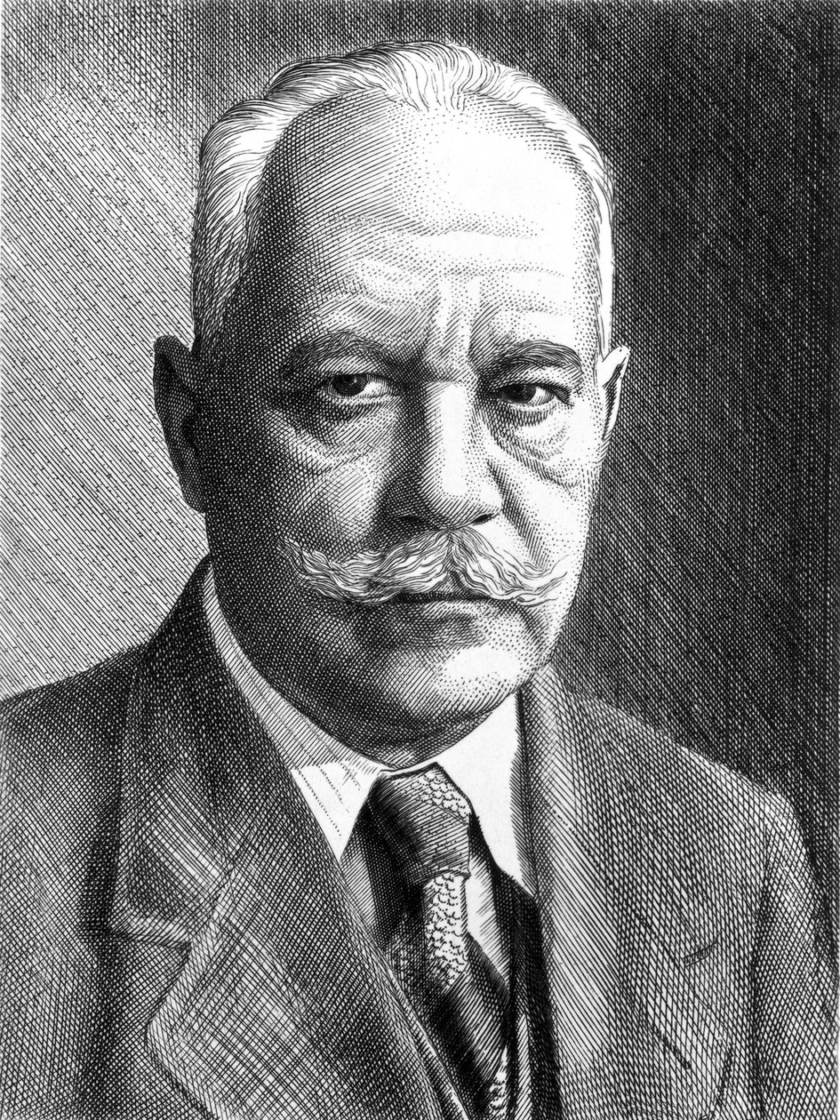 Arnold Sommerfeld, tysk fysiker, c1910-1920 av Unbekannt