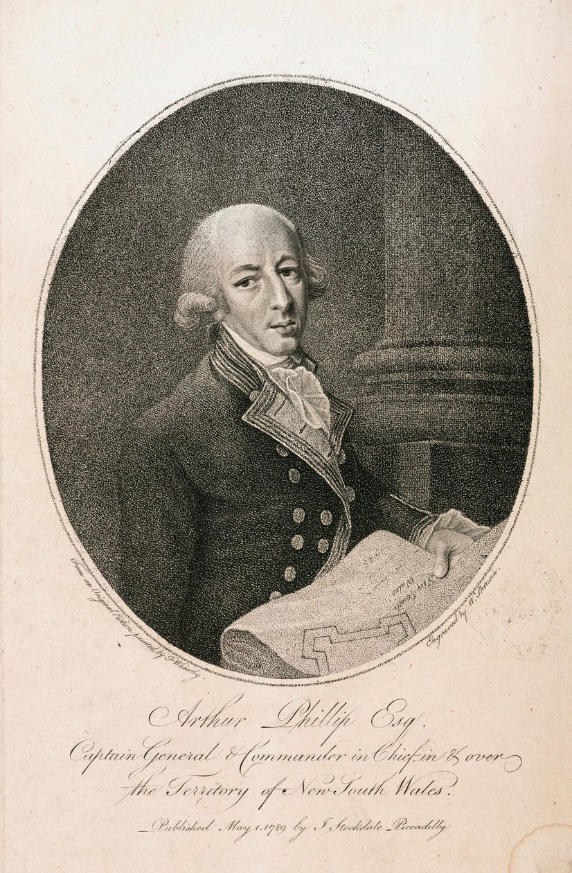 Arthur Phillip, brittisk sjöbefälhavare, ca 1789 av Unbekannt