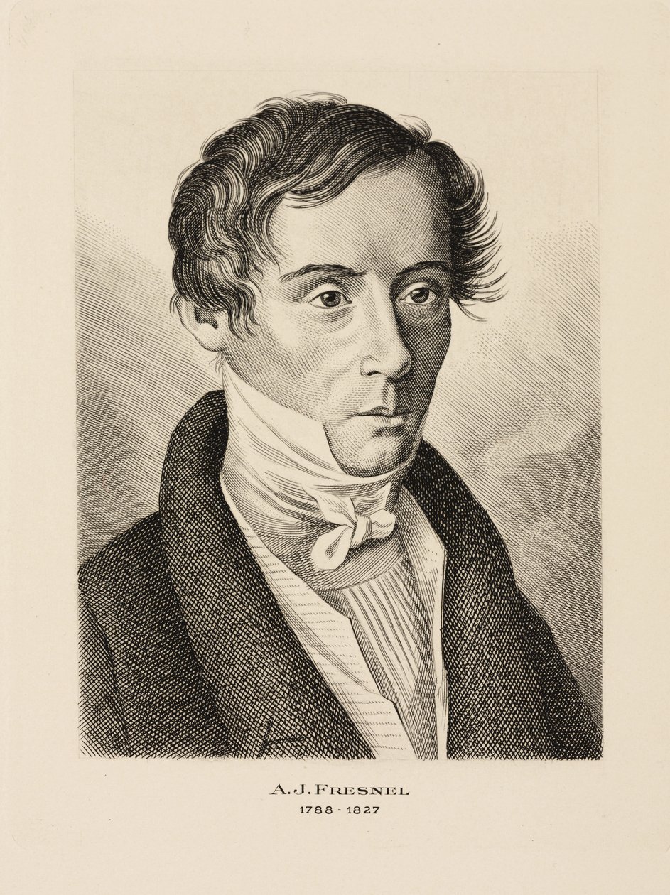 Augustin Jean Fresnel, fransk fysiker, ca 1825 av Unbekannt