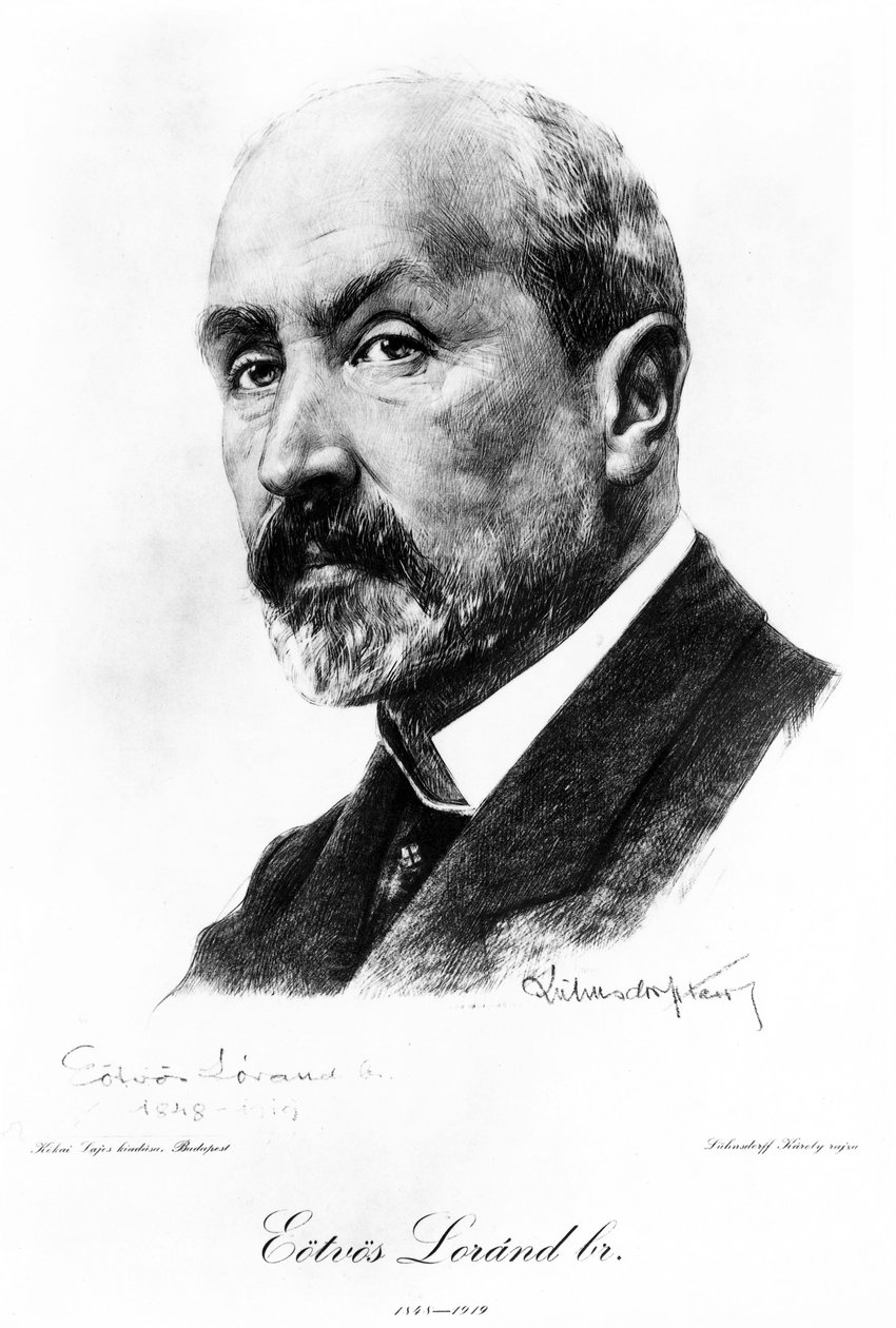 Baron Lorand Von Eotvos, ungersk fysiker, ca 1900 av Unbekannt