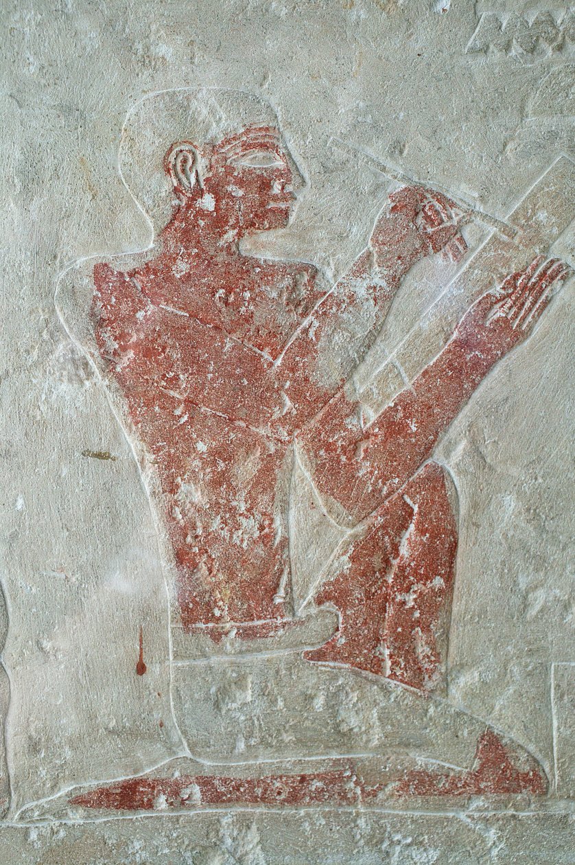 Basrelief i Kairos egyptiska museum: författare, Le Caire, Egypten av Unbekannt