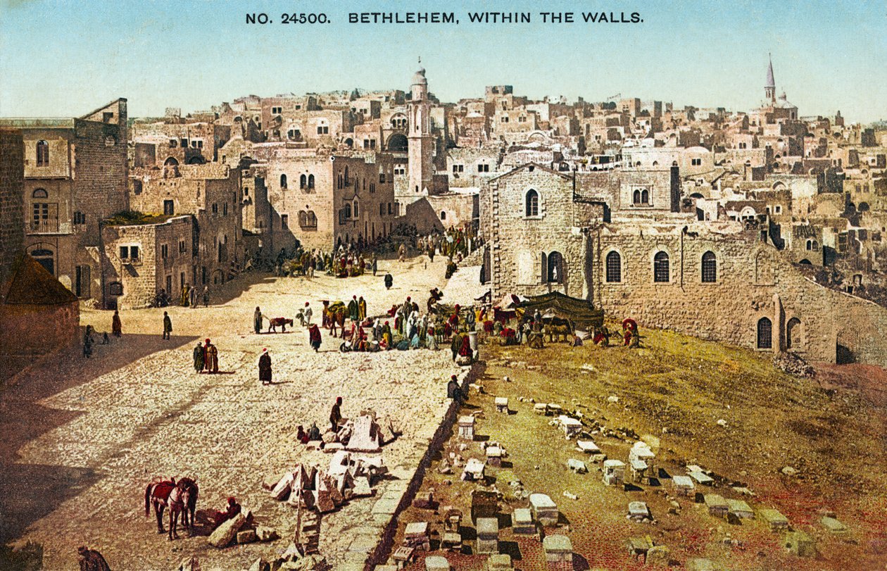 Betlehem, tidigt 1900-tal (vykort) av Unbekannter Künstler
