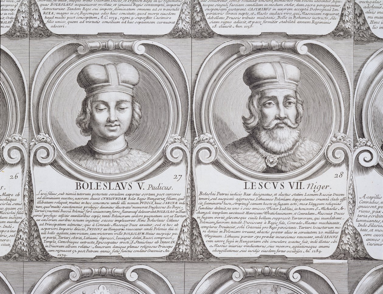 Boleslaw V, den kyske, och Leszek II, den svarte, nr. 27 och 28 från 