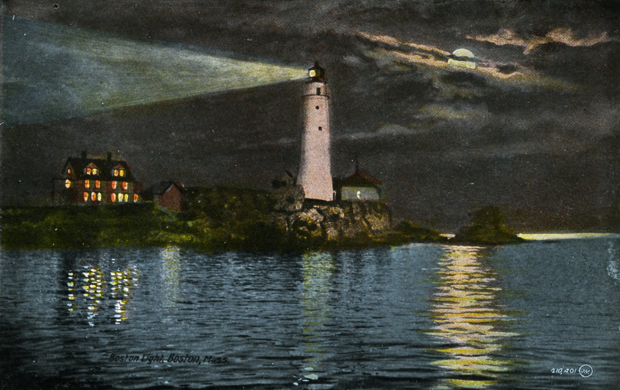 Boston: Boston Light av Unbekannter Künstler