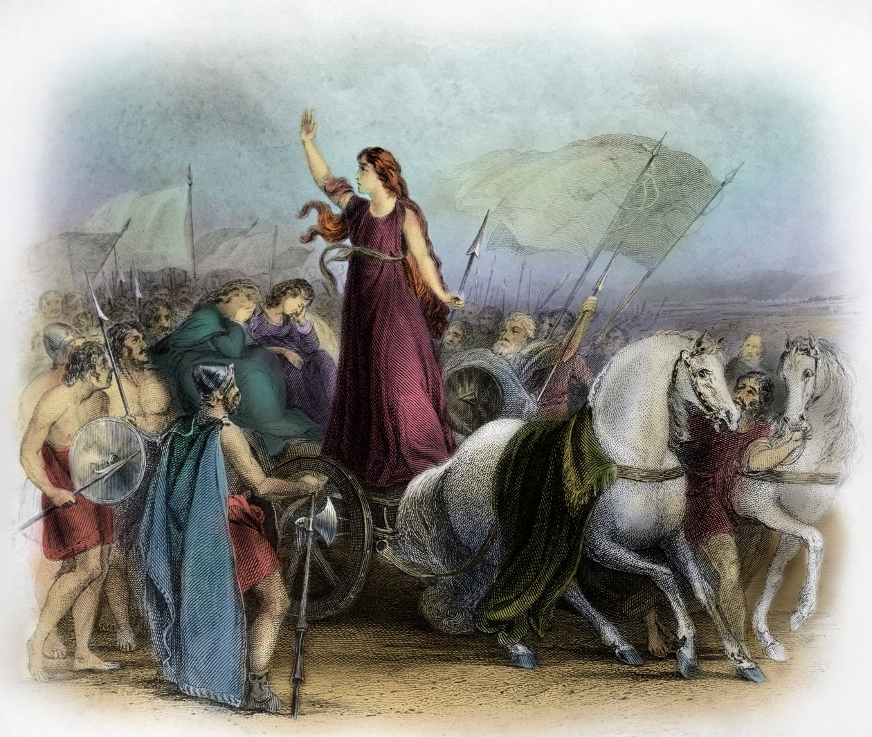 Boudica / Boadicea av Unbekannter Künstler