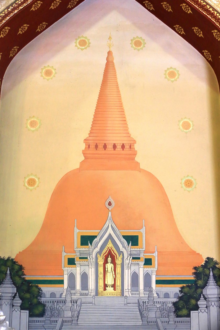 Buddha. Marmor tempel. Vad benchamabofit dooshitavanaram ratchavaraviharn. 1899. Bangkok. Thailand av Unbekannt