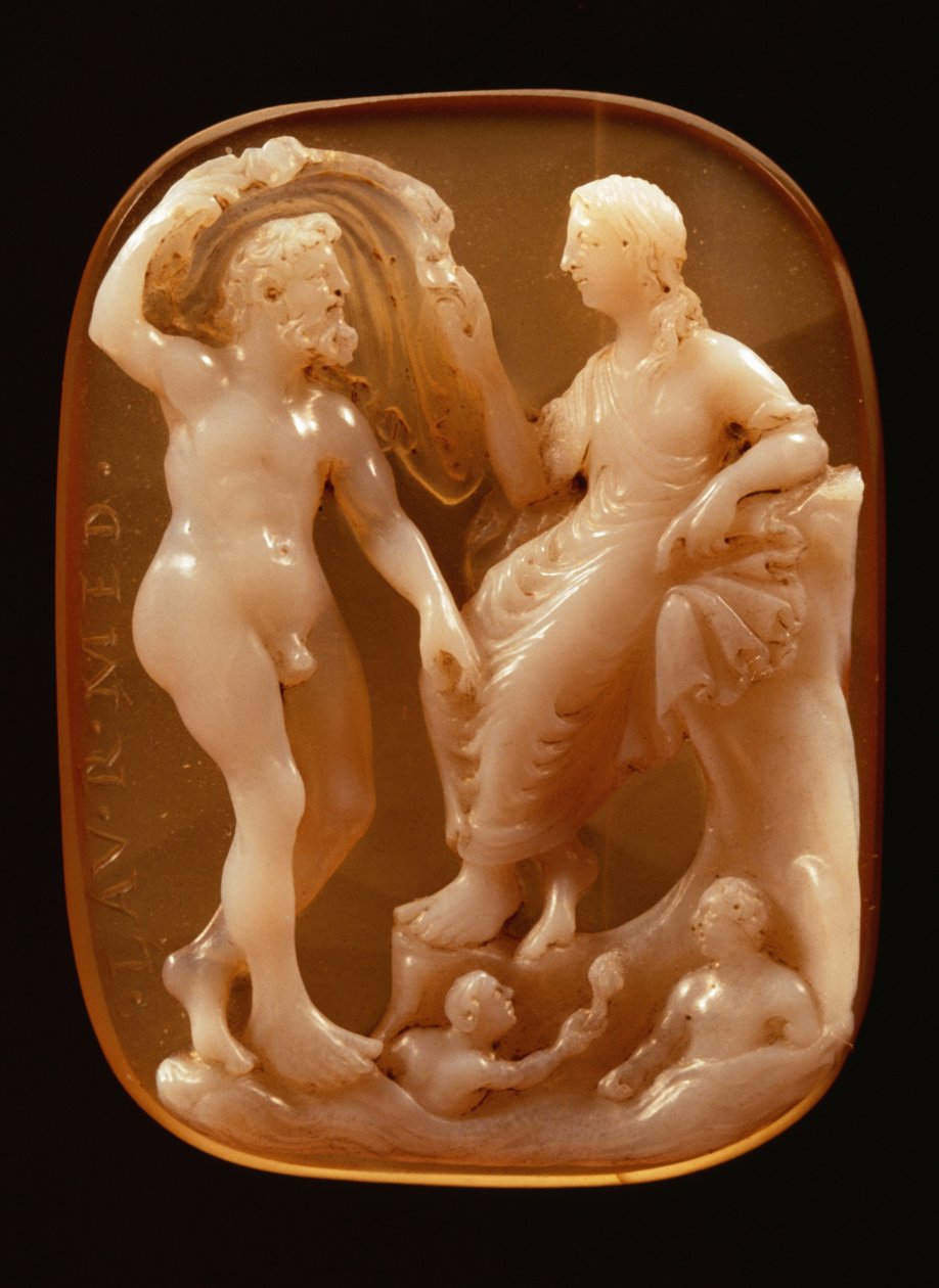 Kameo av Neptunus och amfitrit (onyx) av Unbekannt