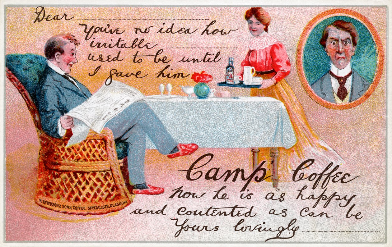 Camp Coffee - reklam, ca 1920 av Unbekannter Künstler
