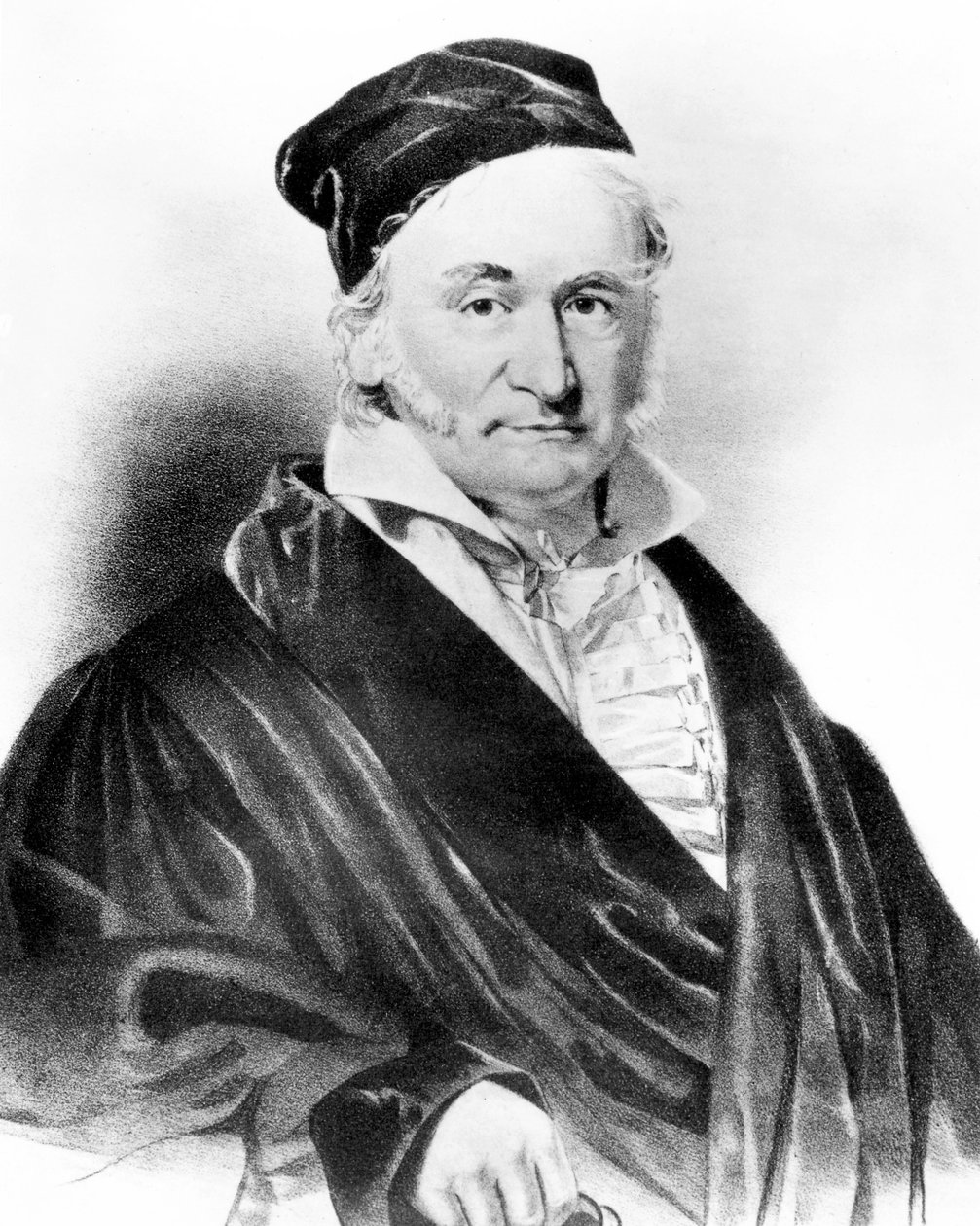 Carl Friedrich Gauss, tysk matematiker, mitten av 1800-talet av Unbekannt