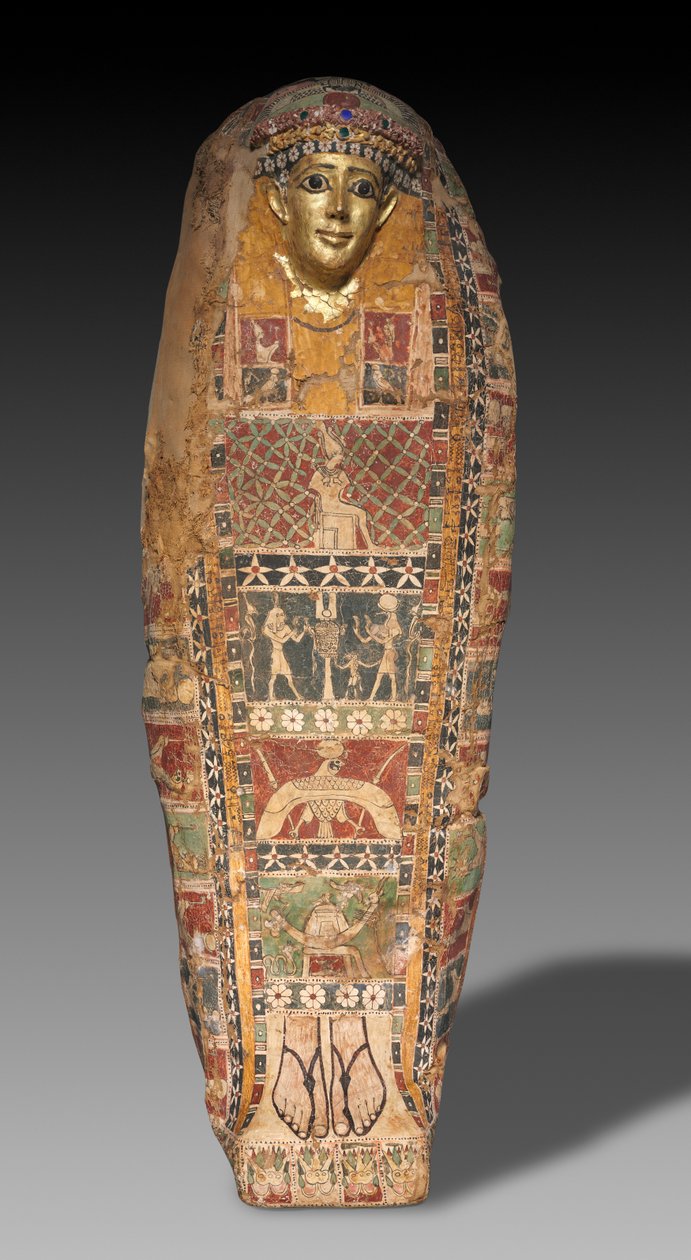 Kartongmummiefodral, sen ptolemaiska dynasti till tidiga romerska riket, c.50 f.Kr.-50 e.Kr. av Unbekannt