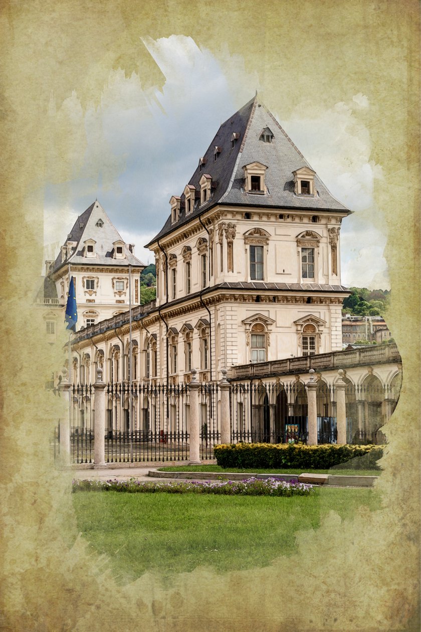Castello del Valentino, Turin, Piemonte, Italien (manipulerat foto) av Unbekannt