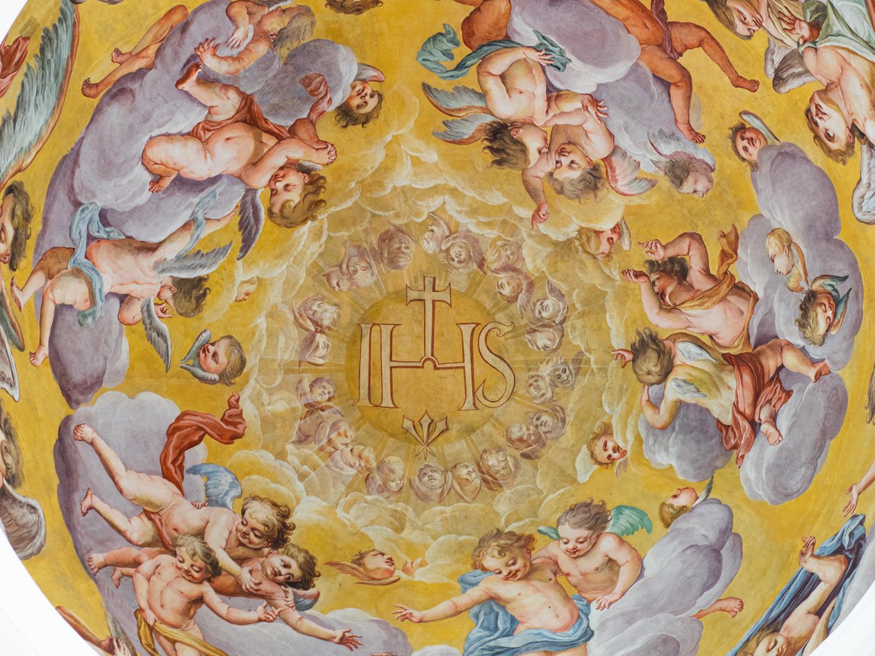 Takfresk, Habsburgarnas mausoleum, Graz, Steiermark, Österrike, Europa (foto) av Unbekannter Künstler