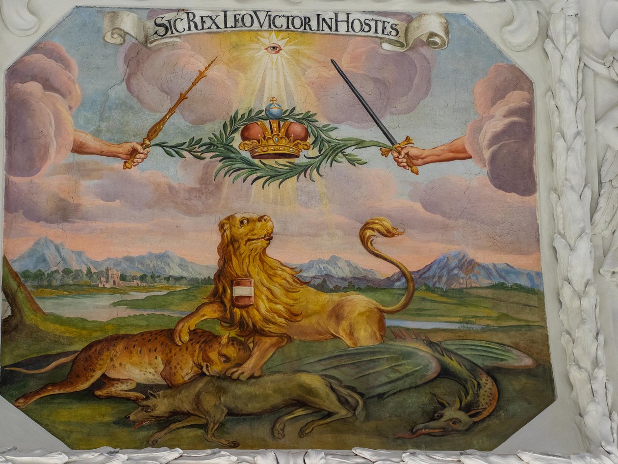 Takfresk i gången i St Catherine