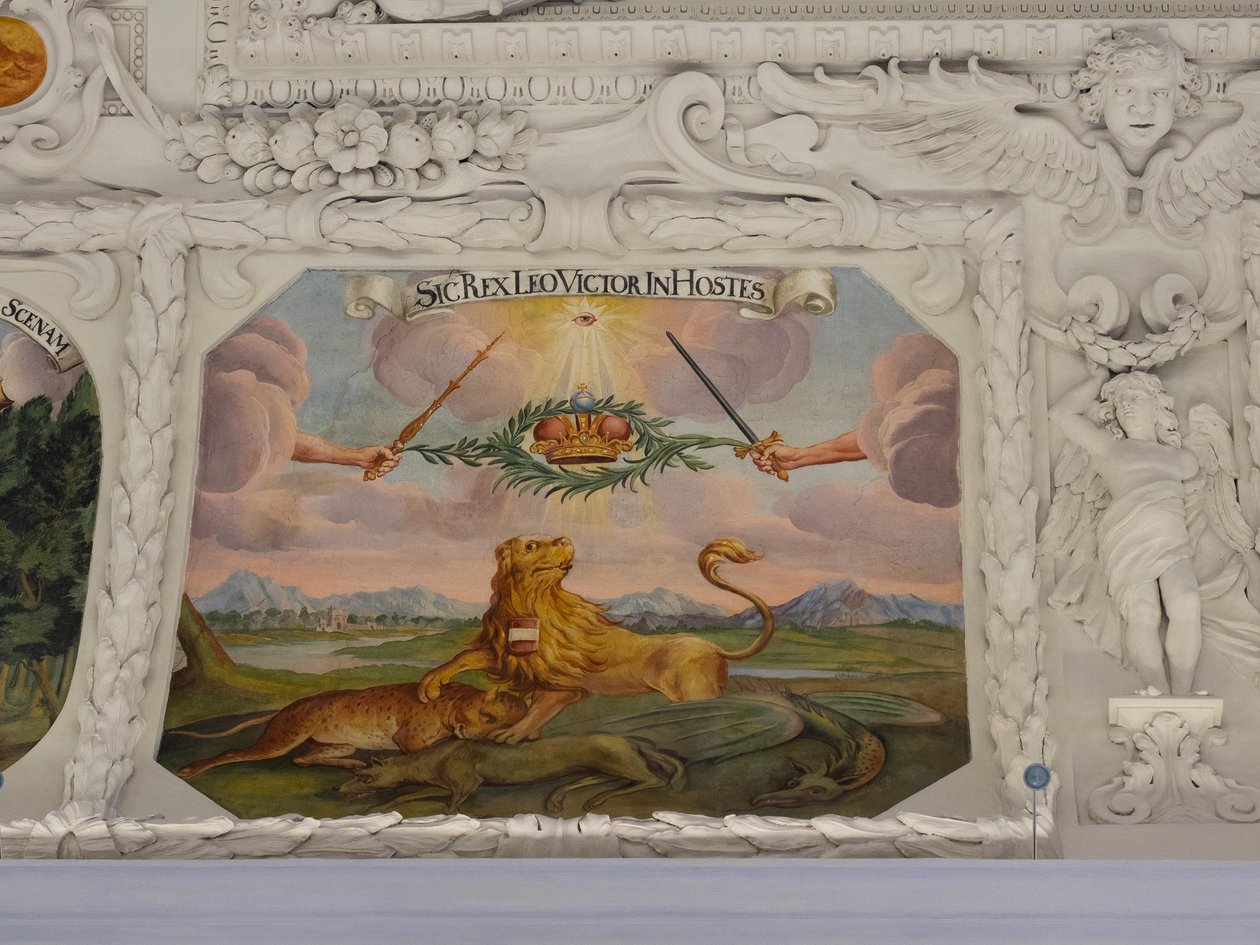 Takfresk i gången i St Catherine